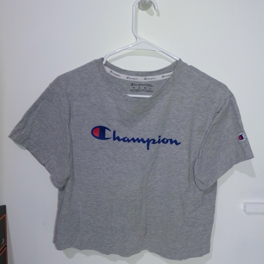 Champion Gray Crop Top
